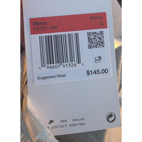 New Nike Men's Tech Fleece Full Zip Hoodie Gray Black Size Large FB7921-063 - Picture 5 of 5